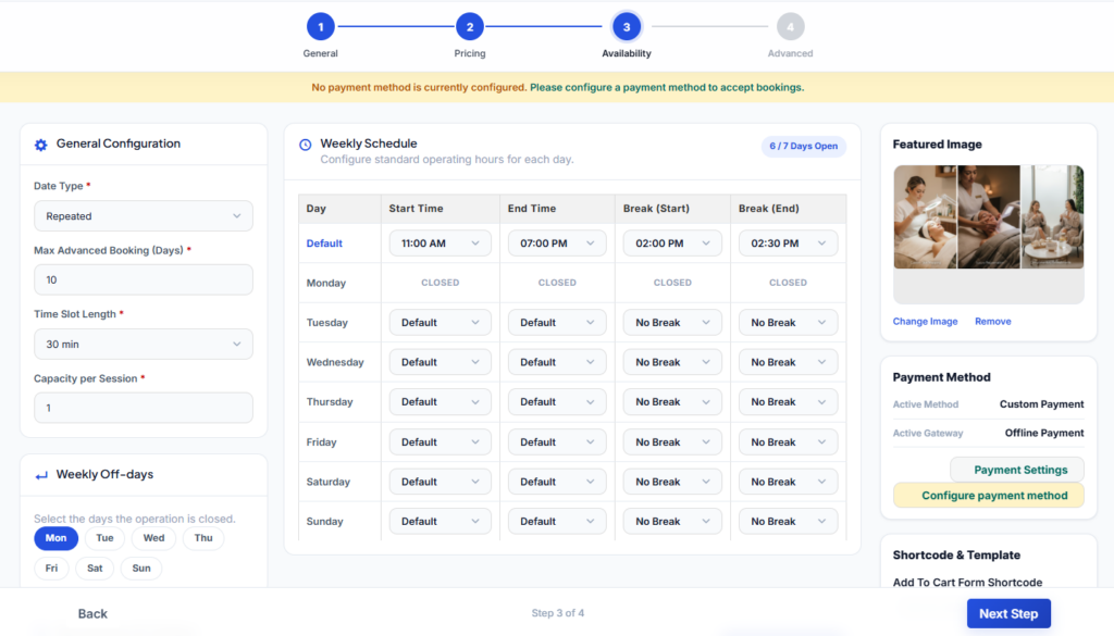 Best Free WordPress Booking Plugin for Small Businesses (No WooCommerce Needed) 1 Booking Schedule
