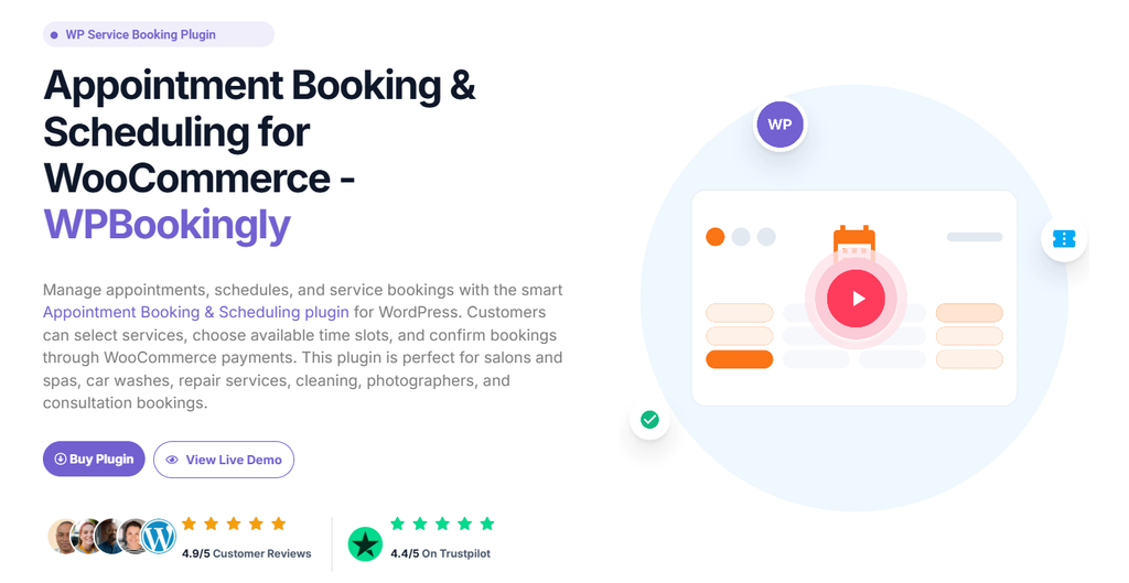Best WordPress Plugin for Appliance Repair Booking (2026 Guide) 1 WpBookingly