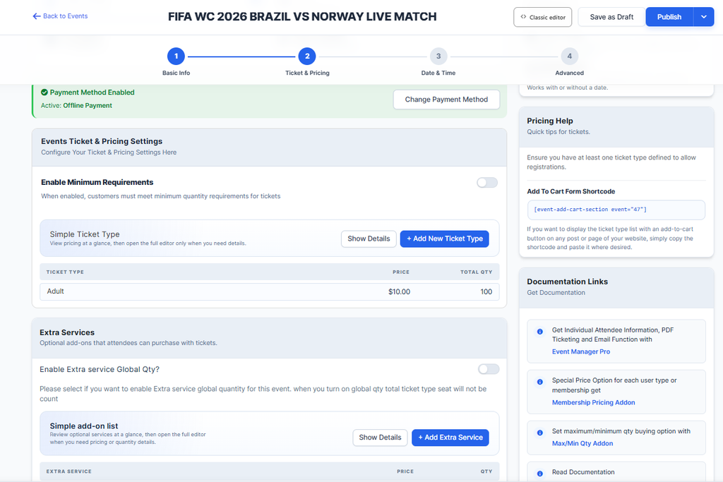 How to Sell Event Tickets From WordPress (Full Guide) 3 extra cost