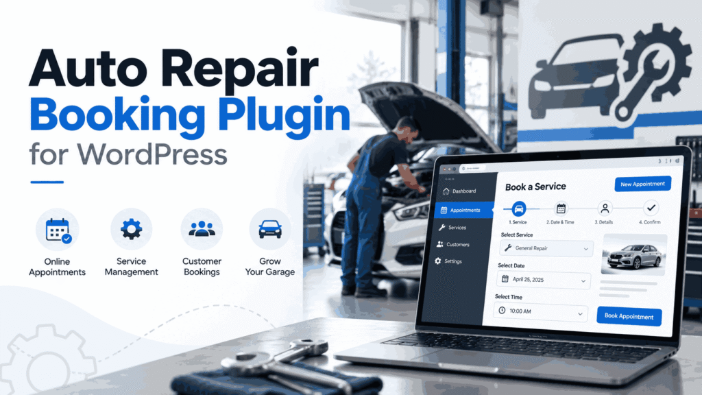Auto Repair Booking Plugin WordPress