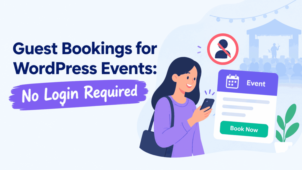 Guest Bookings for WordPress Events