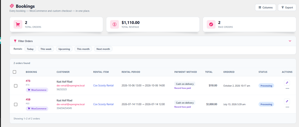 WordPress Rental Plugin Security Checklist: Protect Rentals 6 booking data backup