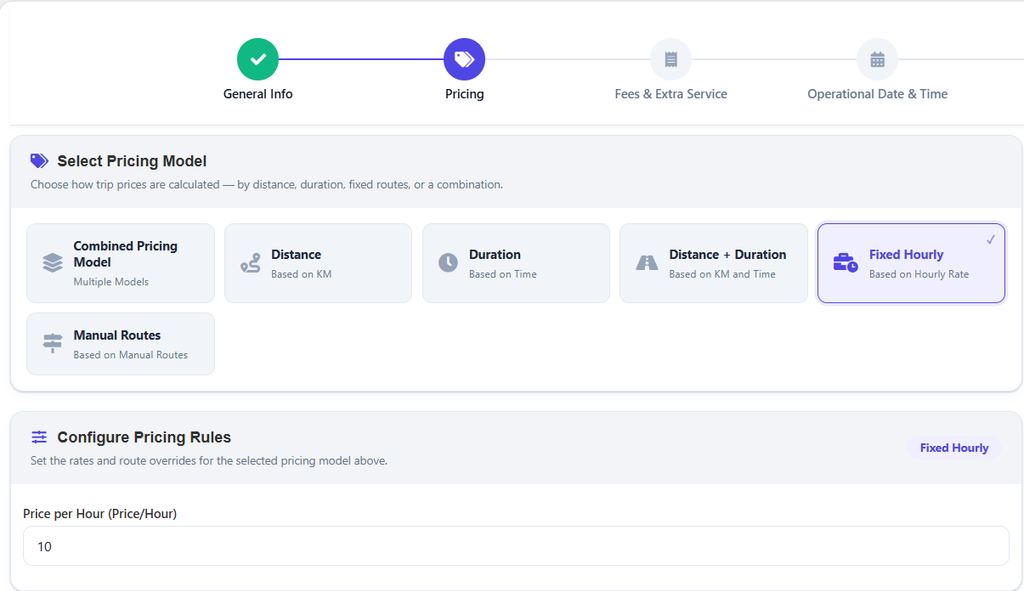 Booking Types