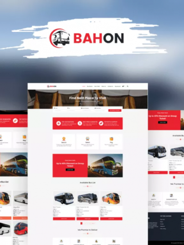 Bahon – Bus, ferry or any Transport Booking WordPress Theme